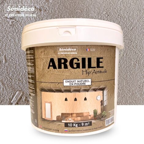Enduit décoratif argile 10kg pour 9m² coloris ROCHER