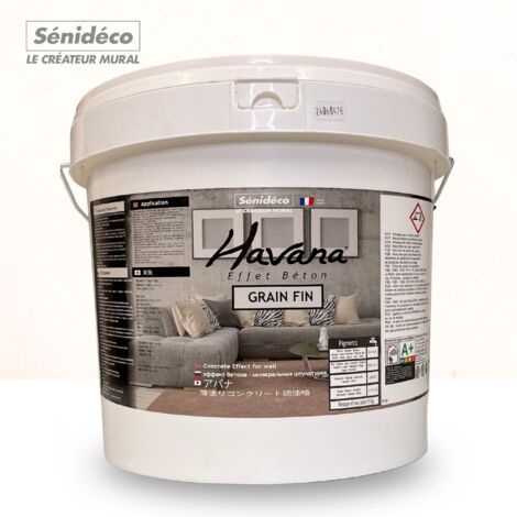 Enduit à la chaux, effet béton - HAVANA grain fin 5KG pour 10m²