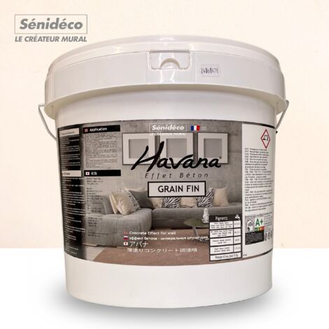 Enduit à la chaux, effet béton - HAVANA grain fin 5KG pour 10m²