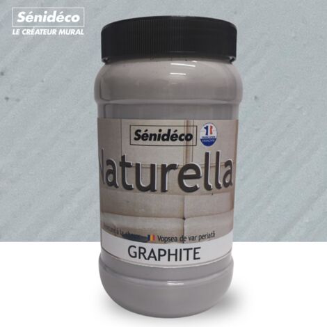 Peinture naturelle à la chaux - Naturella 1L pour 10 m² coloris Graphite