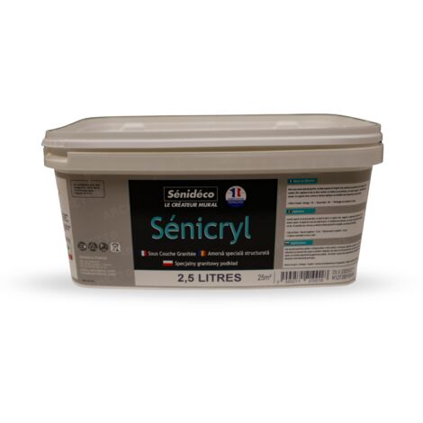 Sous-couche acrylique Granitée SENICRYL 2,5L pour 25m²