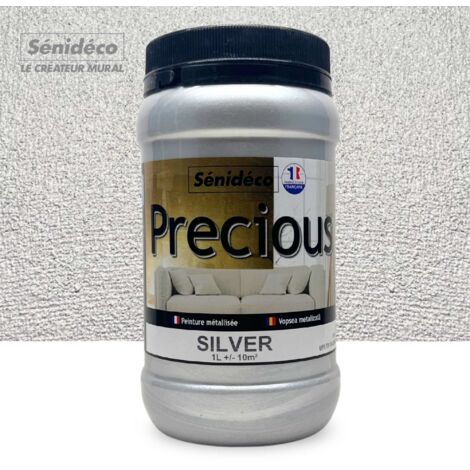 Peinture effets métal - PRECIOUS 1L pour 10 m² coloris Silver (1/5)