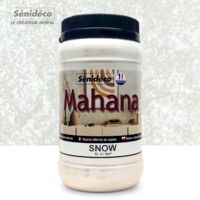 Peinture sablée effet métallisé - MAHANA 1L pour 8 m² coloris Snow