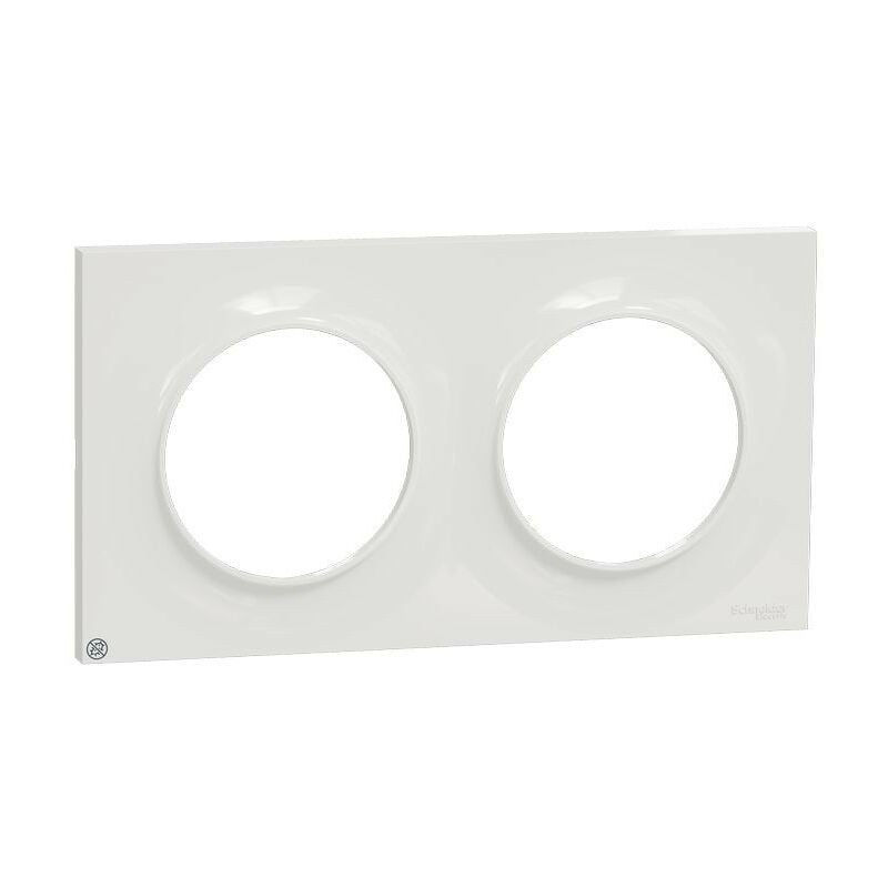 Odace Styl, plaque 2 postes horiz./vert. entraxe 71mm, Antibacterien (S500704)