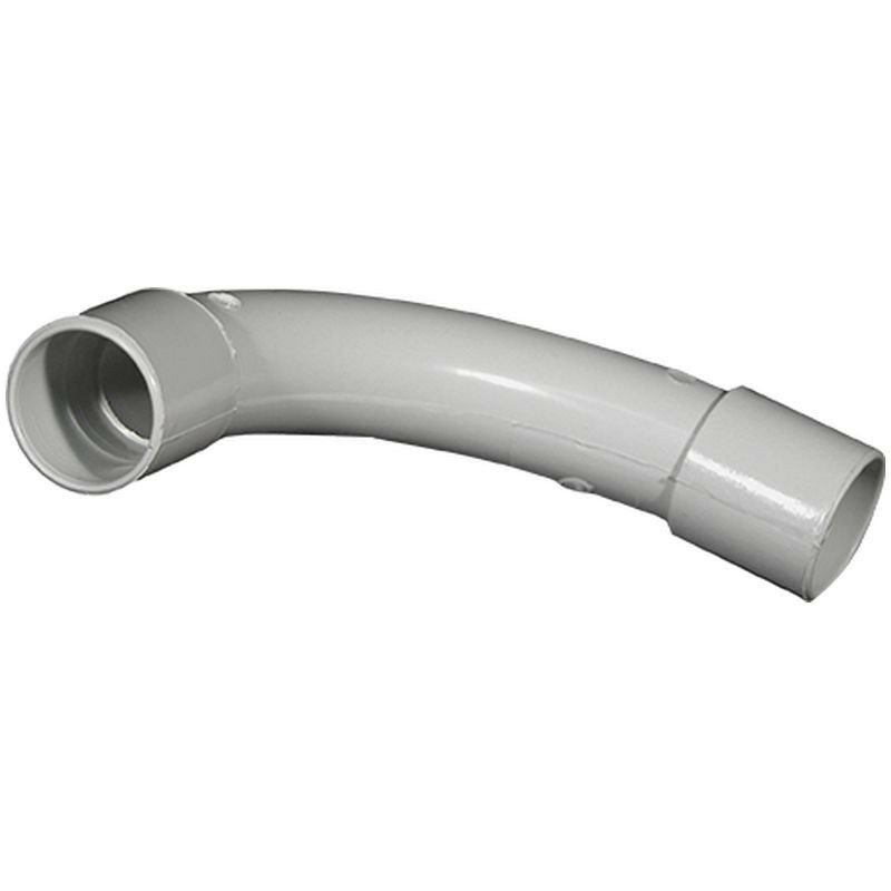 Coude grand rayon diamètre 20mm gris (42420)
