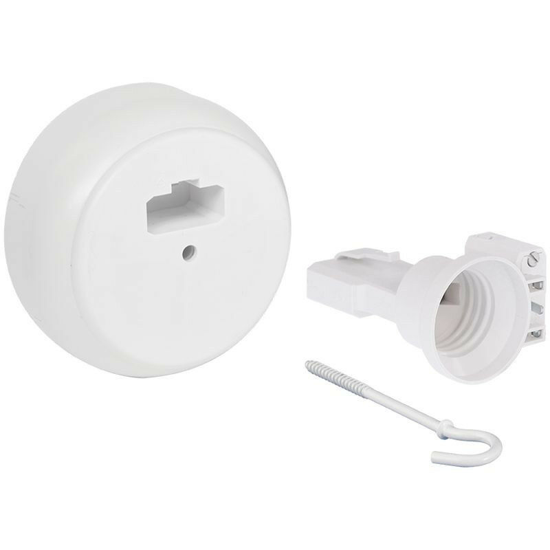 Boîte centre DCL saillie  + piton + douille E27 (53098)