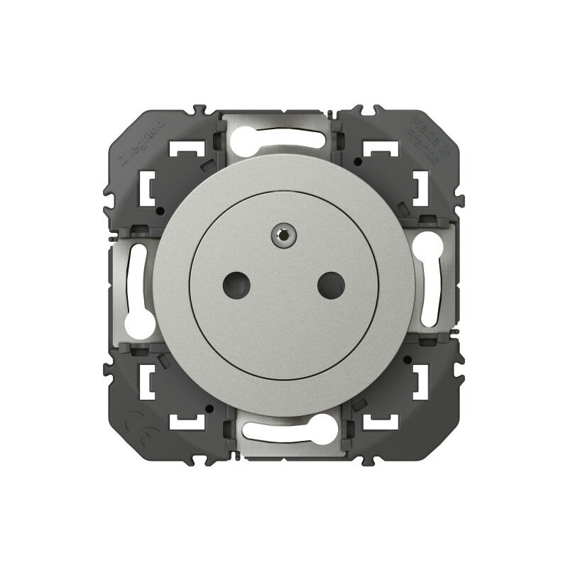 Prise de courant 2P+T Surface dooxie 16A finition alu (600435)
