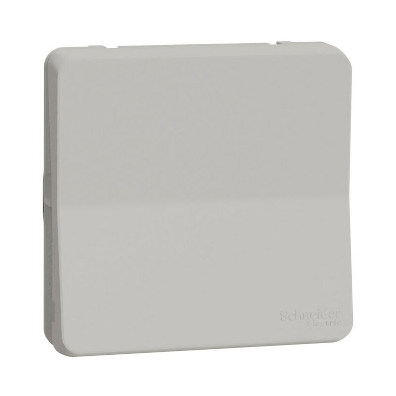 Mureva Styl - Bouton poussoir - composable - IP55 IK08 - connexion auto - blanc (MUR39027)