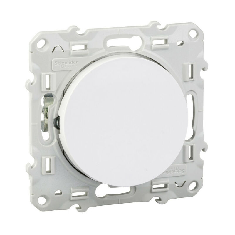 Odace, poussoir Blanc, 10 A, à griffes (S525206)