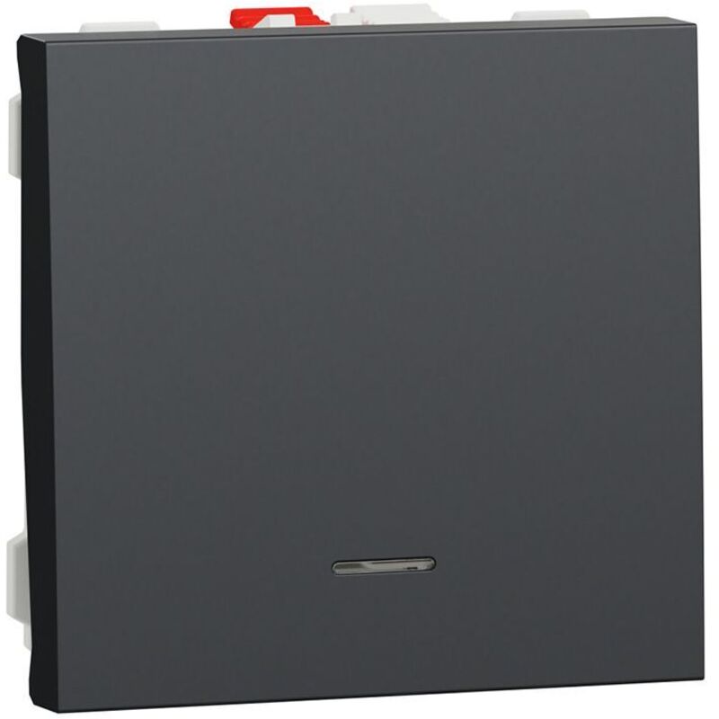 Bouton-poussoir Schneider Unica KNX – 4 Boutons LED – Anthracite – Réf NU55 – Neuf