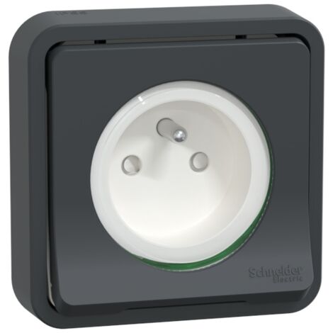 Schneider Electric – Prise de courant complète 2P+T – MUR35036 – IP55 IK08 – Connexion auto – 16A 250VCA – Pour espaces confinés (1/5)
