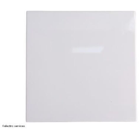 Hager – Enjoliveur interrupteur 2 modules blanc – Finition brillante RAL 9016 – Installation à clipser – Indice de protection IP21