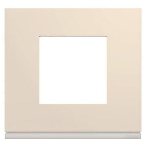 Plaque Gallery plastique 1 poste - Blanc Dune - WXP0302
