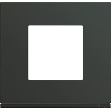 Plaque Hager unipolaire anthracite WXP1002 – Finition élégante pour installations modernes – Compatible avec divers environnements