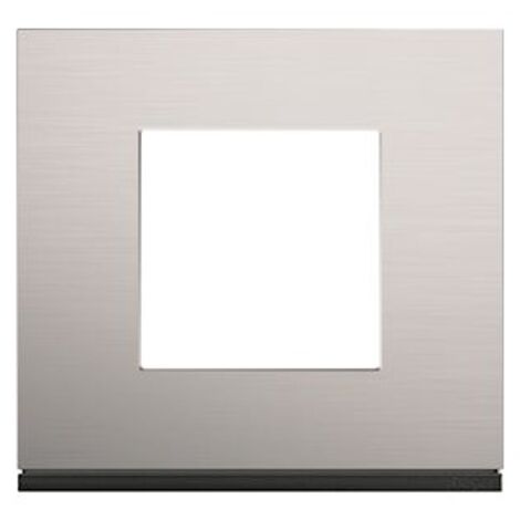 plaque - 1 poste - natural alu - hager gallery wxp4302 (1/5)