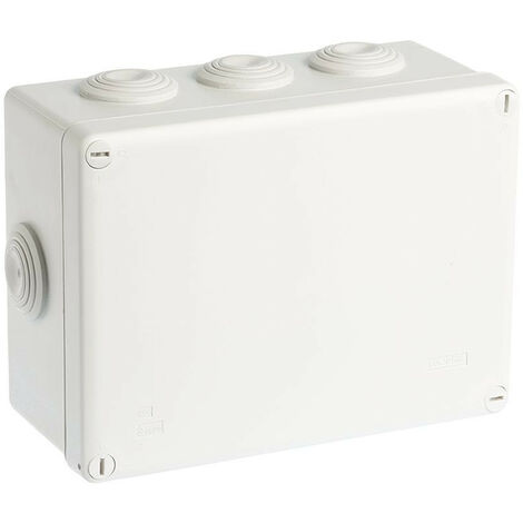 Boîte de dérivation carrée étanche - 165x120x55 mm - IP55 - 50006 - Eurohm