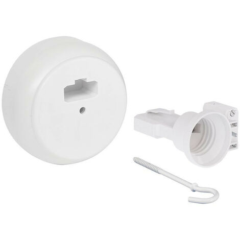 Boîte centre DCL saillie  + piton + douille E27 (53098)