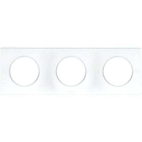 Plaques de finition polycarbonate - Blanc brillant - SQUARE 3 postes