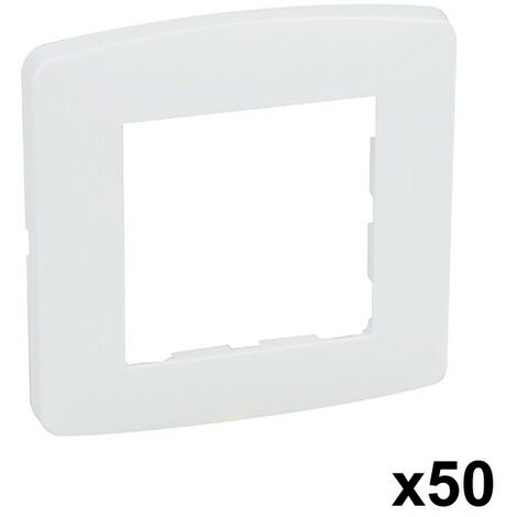 Plaque blanche 1 p. X 50 Pces  (61896) (1/5)