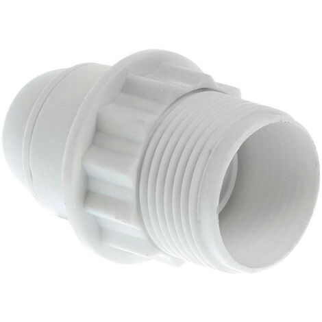 Legrand - Douille pour ampoule E27 - avec bague - plastique blanc