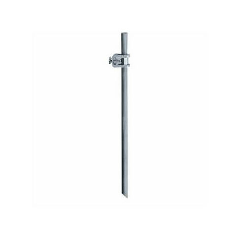 Eur Ohm – Piquet de terre cruciforme galvanisé 1m – Bride de forte tenue au couple – Norme EN ISO 1461 – Résistance 70 daN/mm2
