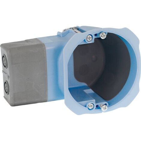 Eur Ohm – Boîte d'encastrement mural 1 poste 5207600 – Ø 40mm pour micromodules – Pose en saillie – Plastique résistant
