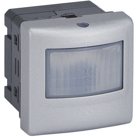 Interrupteur automatique universel 2 fils 100W LED Mosaic alu (079258A) (1/2)