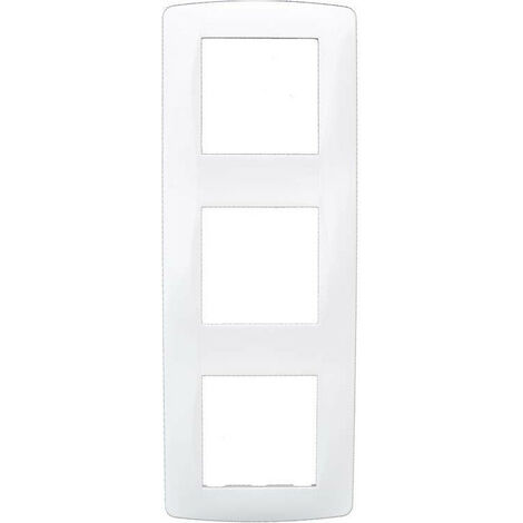 Plaque de finition polycarbonate - 3 postes - ESPRIT Blanc
