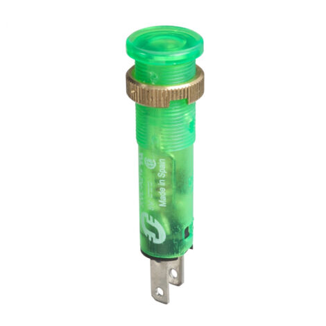 Harmony XVL - voyant LED - Ø8 - vert - 12V - cosses Faston (XVLA223) (1/4)