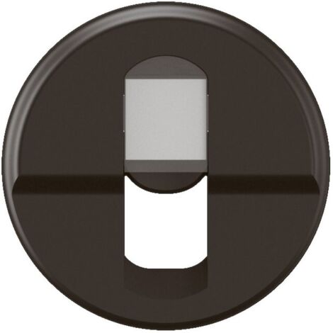 Enjoliveur prise simple RJ45 Céliane - Noir (CN0346) (1/2)