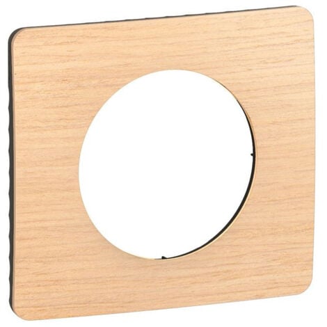 Plaque de finition Vintage Céliane 1 poste  Hêtre