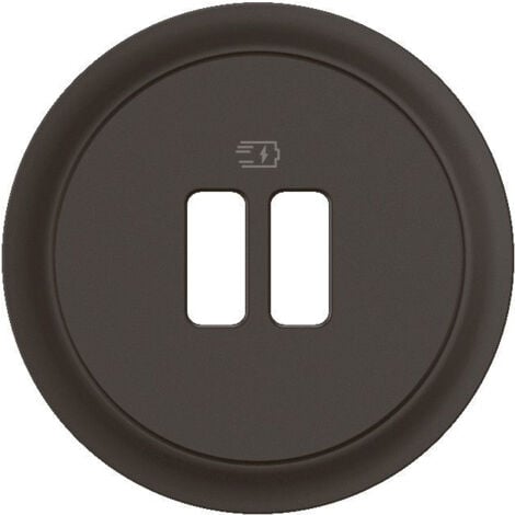 Enjoliveur prise USB simple ou double Céliane - Noir (CN0154)