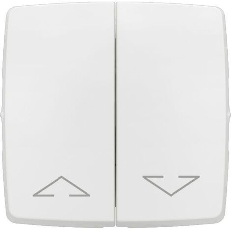 Interrupteur Double Va-et-vient Pour Volet Roulant - Appareillage Saillie, Blanc
