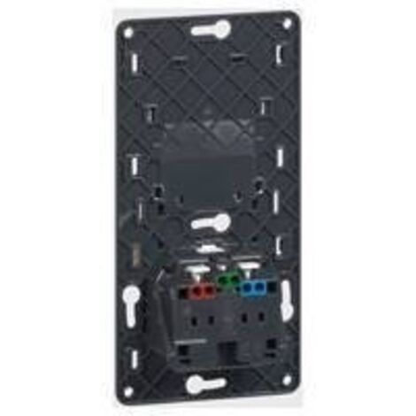 Legrand – Prise semi-encastrée surface 2P+T avec chargeur USB 1000 mA – Installation facile dans boîte 1 poste – Compatible plaque 4/5 modules (1/5)