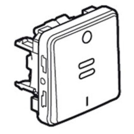 Interrupteur bipolaire lumineux Plexo composable IP55 10AX 250V gris (069531) (1/2)