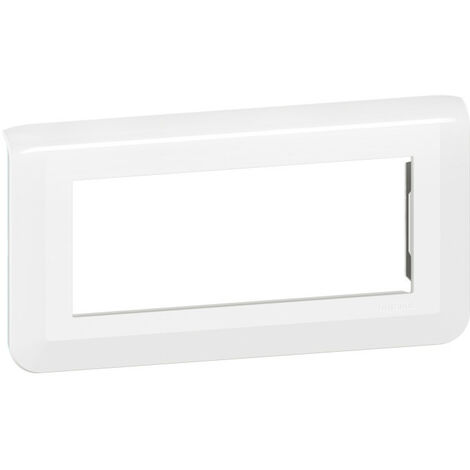 Plaque de finition double ivoire Mozaic Legrand 77262