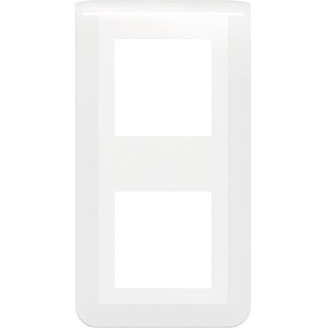 Plaque de finition verticale Mosaic pour 2x2 modules blanc LEGRAND 078822L