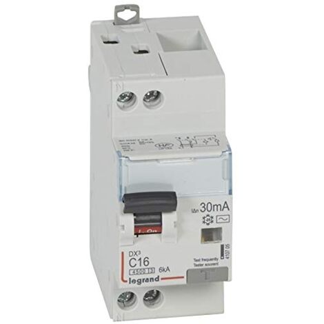 Legrand – Disjoncteur différentiel 16A AC – Courbe C – Sensibilité 30mA – 6kA – Connexion vis/vis – Bloc différentiel