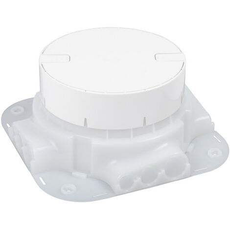 Boîte d'encastrement auto ajustable pour installation boîtes de sol IP66 dans sol béton hauteur de chape 65mm minimum (088069)