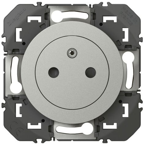 Prise de courant 2P+T Surface dooxie 16A finition alu (600435)