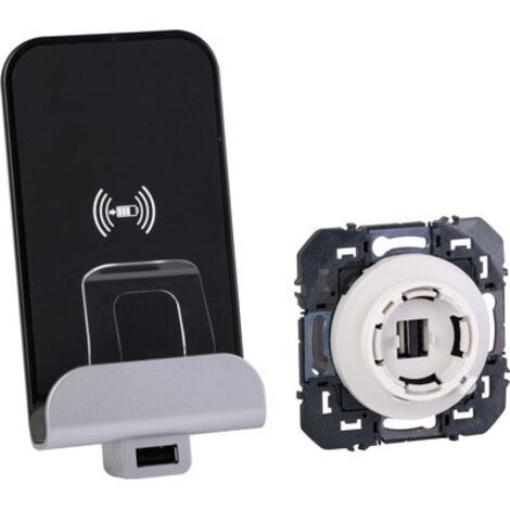 Chargeur à induction + chargeur USB Type A dooxie finition métallisée (600348)