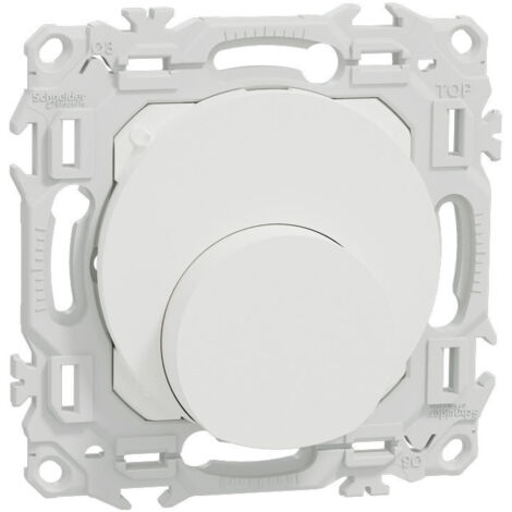 Schneider – Sortie de câble 16 A – Serre-câble 6 à 12 mm – Installation facile – Finition affleurante – Blanc craie (1/3)