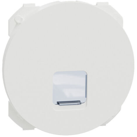 Enjoliveur prise RJ45 blanche Odace (S929470) (1/3)