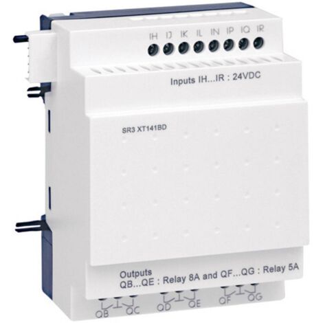 Zelio Logic - module d'extension E/S TOR - 14 entrées/sorties -24Vca (SR3XT141B) (1/2)