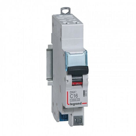 main image of "Disjoncteur DNX courbe C auto - Disjoncteur DNX3 4500 - auto/auto - U+N 230V~ 16A - 4,5kA - courbe C - 1 mod (406783)"