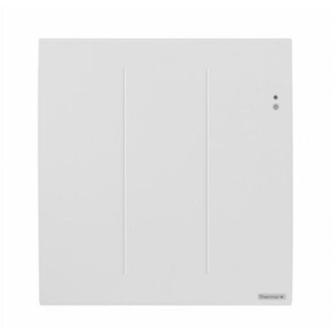 Thermor – Radiateur à inertie connecté 1000 W – Horizontal – Aluminium blanc – Confort thermique optimal – Compatible Cozytouch (1/10)