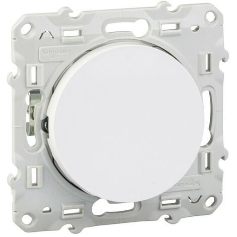 Odace, poussoir Blanc, 10 A, à griffes (S525206)