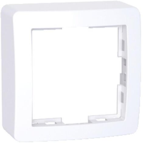Schneider Electric – Cadre saillie standard simple 62x62mm profondeur 31mm blanc polaire – Plaque Schneider – ALB61441P