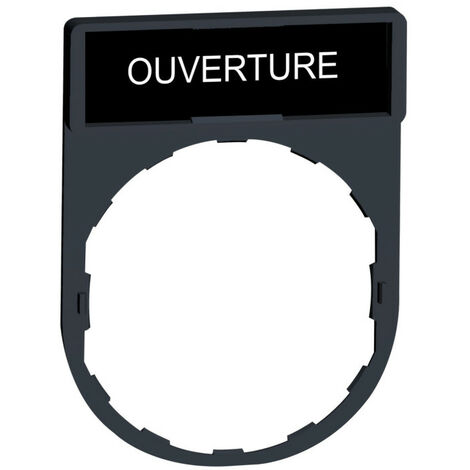 porte étiquette - standard - 30 x 40 - etiquette 8 x 27 - ouverture - schneider zby2113 (1/6)