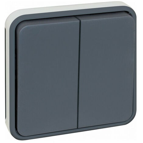 OXXO dble BP compos GRIS IP55  (60825)